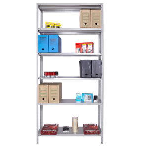 Estante de Aço 30cm Linha Ômega CHAPA 24 c/ 06 Prateleiras. (35 kgs)