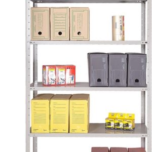Estante de Aço 40cm Linha Ômega CHAPA 24 c/ 06 Prateleiras (35 kgs)
