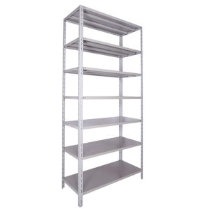 Estante de Aço 40cm Linha Pesada CHAPA 22 c/ 07 Prateleiras e Colunas L2. (60 kgs)