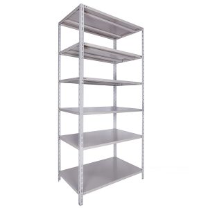 Estante de Aço 58cm Linha Pesada CHAPA 22 c/ 06 Prateleiras e Coluna L2. (60kgs)