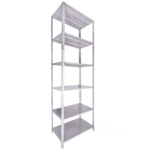 Estante de Aço 40cm Linha Pesada CHAPA 22 c/ 06 Prateleiras e 04 Colunas L3 c/ 2,40m de Altura.( 100 kgs)