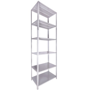 Estante de Aço 40cm Linha Pesada CHAPA 22 c/ 06 Prateleiras e 04 Colunas L3 c/ 3,00m de Altura ( 100 kgs)