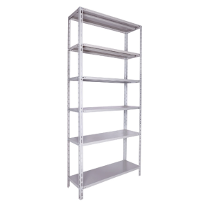 Estante de Aço 30cm Linha Pesada CHAPA 22 c/ 06 Prateleiras e 04 Colunas L2.(60 kgs)