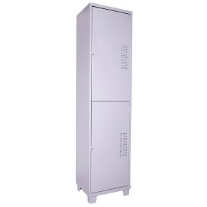 Roupeiro de Aço Insalubre com 02 Portas com Pitão para Cadeado em "CHAPA 26"